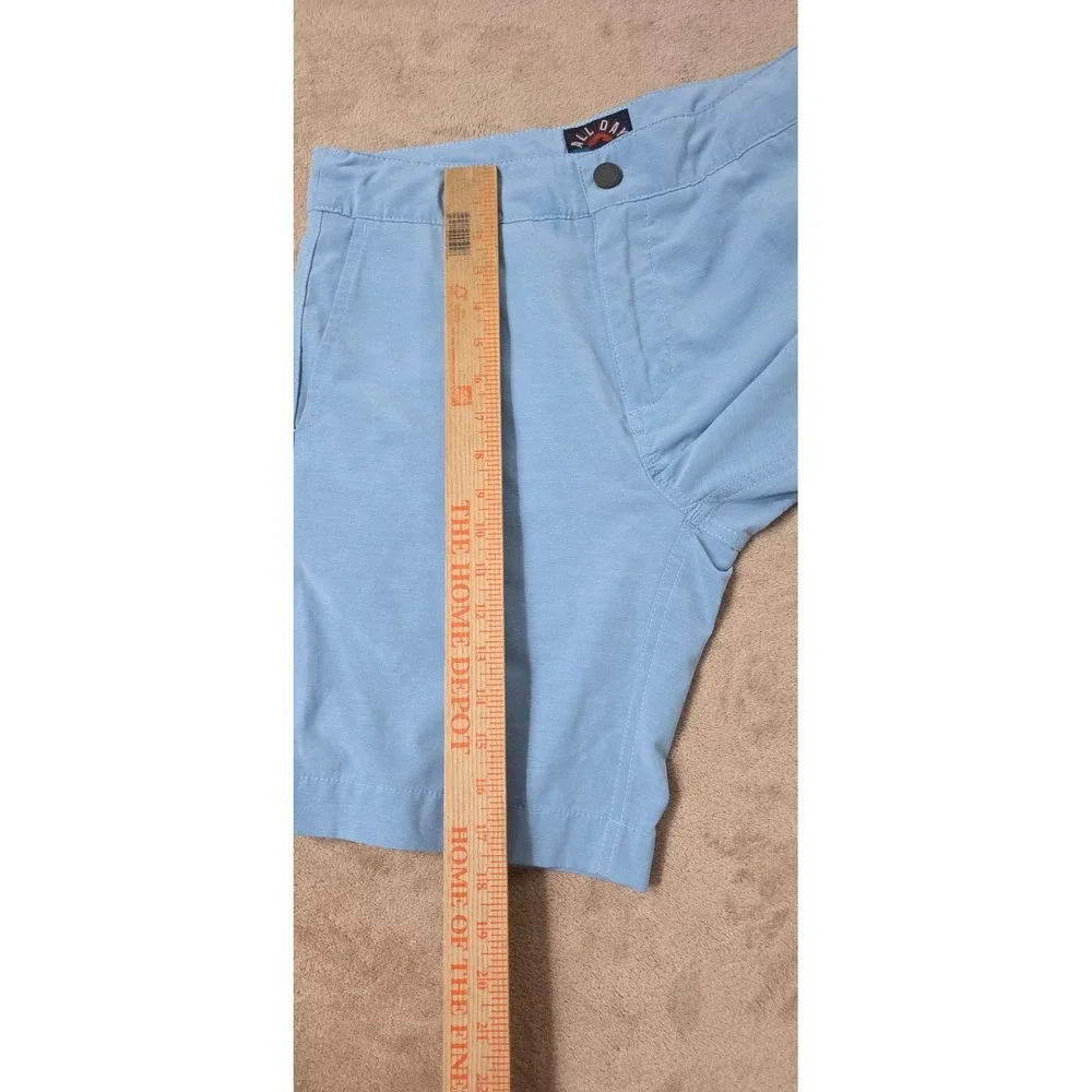 Faherty All Day Shorts Mens 28 Blue Heathered 